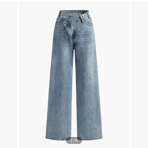 Commense Light Blue Flare & Wide Leg Jeans